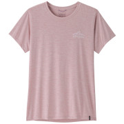 T-shirt femme Patagonia Women's Capilene Cool Daily Shirt - Cloud Crag rose Quiet Violet