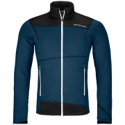Veste polaire pour homme Ortovox Fleece Light Jacket M bleu / noir Deep Ocean