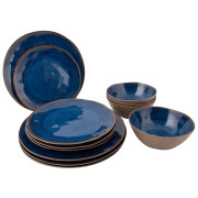 Set de vaisselle Bo-Camp Tableware Halo 12 pcs bleu foncé Blue