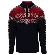 Chandail homme Dale of Norway 140th Anniversary Masc Sweater bleu foncé Navy Redrose Offwhite