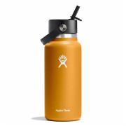 Bouteille isotherme Hydro Flask Wide Flex Straw Cap 32 oz noir / orange FOSSIL