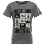 T-shirt enfant Alpine Pro Rejo 3 Grey gris ŠEDÁ