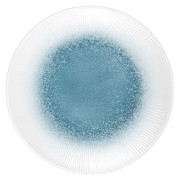 Assiette Brunner Dinner plate blueice blanc