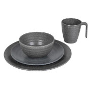 Set de vaisselle Bo-Camp Tableware 100% Melamine Stone