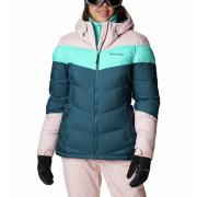 Veste d'hiver femme Columbia Abbott Peak™ Insulated Jacket bleue Night Wave, Dusty Pink, Bright Aqua