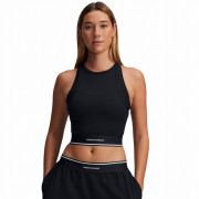 Top femme Under Armour Meridian Rib Branded Tank noir Black