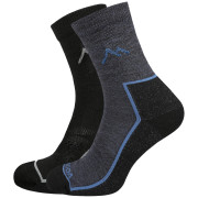Chaussettes MOOA Merino Mountain 2-pack mix1 Mix 1 (black,navy)