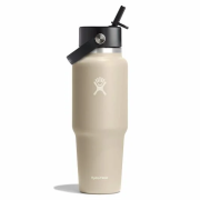 Bouteille isotherme Hydro Flask Wide Flex Straw Travel Bottle 32 Oz beige OAT