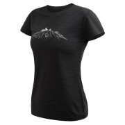 T-shirt fonctionnel femme Sensor Merino Cordura Peak noir černá