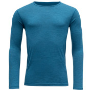 T-shirt homme Devold Breeze Man Shirt long sleeve bleue BlueMelange