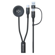 Câble données et chargement Swissten Wireless magnetic charging cable 2in1 for Samsung Watch + USB-C 1,2 m
