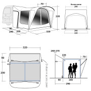 Tente caravane Outwell Parkville 200SA Tall