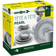 Set de vaisselle Brunner Set tête-à-tête Pearl 8 pcs