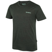 T-shirt homme Zulu Merino 160 Short 4C Comfy vert foncé dark green melange