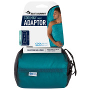 Doublure sac de couchage Sea to Summit Coolmax Adaptor bleue Aqua