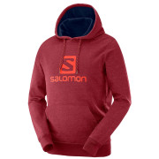 Sweat-shirt homme Salomon Logo Hoodie M rouge BikingRed