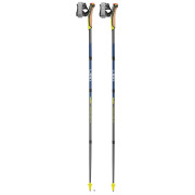 Bâtons randonnée Leki Traveller FX.One Carbon girs silvergray-midnightblue dark metallic-neonyellow