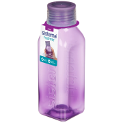 Bouteille Sistema Square 475ml violet / gris