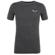 T-shirt homme Salewa Zebru Fresh Amr M T-Shirt. gris foncé Black Out