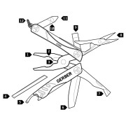 Outil multifonction Gerber Dime