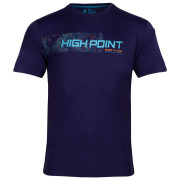 T-shirt fonctionnel homme High Point Atlas T-shirt bleu foncé Dark Blue