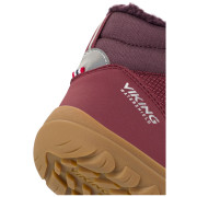 Bottes d'hiver enfant Viking Outdoor Footwear Rowan Barefoot Warm WP 2V Wine