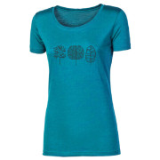 T-shirt femme Progress VINKA "TREES" bleue