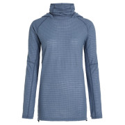Sweat-shirt femme Icebreaker Wom Mer 400 RealFleece Grid Pulover Hood bleu / gris Dawn