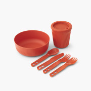 Set de vaisselle Sea to Summit Passage Dinnerware Set 1P 6 Piece rouge Spicy Orange