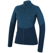 Sweat-shirt femme MOOA Merino 3D 240 bleu lagoon blue