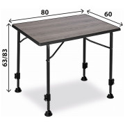 Table Brunner Linear Greywood 80
