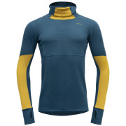 Sweatshirt fonctionnel homme Devold Expedition Arctic Pro Hoodie bleu / jaune Flood