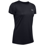 T-shirt femme Under Armour Tech SSC - Solid vert Black / / Metallic Silver