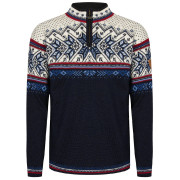 Chandail homme Dale of Norway Vail Masc Sweater bleu foncé Midnightnavy Redrose Offwhite
