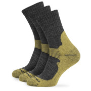 Chaussettes Zulu Merino Women 3-pack gris / jaune