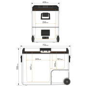 Réfrigérateur à compresseur Yolco TCX60