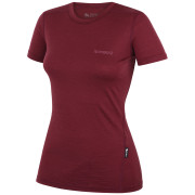 T-shirt femme Zulu Merino 160 Short 4C bordeau wine