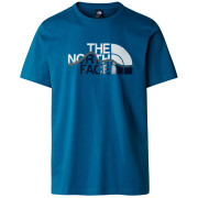 T-shirt homme The North Face M S/S Mountain Line Tee bleue Adriatic Blue