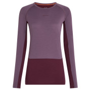 T-shirt fonctionnel femme Icebreaker W Mer 200 ZoneKnit LS Crewe violet Dkber/Greplu/Cb