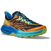 Chaussures de running hommes Hoka M Speedgoat 5 orange / jaune SOLAR FLARE / DIVA BLUE