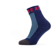 Chaussettes imperméables SealSkinz Mautby 2023 bleue / rouge Navy Blue/Grey/Red