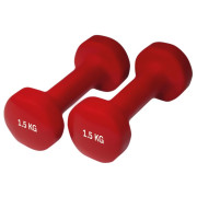 Haltères Yate neopren 1.5kg/pár rouge