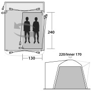 Cabine tente Outwell Inner Milestone