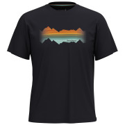 T-shirt Smartwool Mountain Horizon Short Sleeve Graphic T noir black