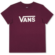 T-shirt femme Vans Wm Drop V Ss Crew-B bordeau Port Royale