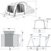 Tente caravane Outwell Wolfburg 380 Air