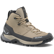 Bottes randonnée femme Salewa Puez Leather Mid Ptx W brun clair Quicksand/Onyx