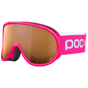 Masques de ski enfant POC POCito Retina rose Fluorescent Pink/Partly Sunny Light Orange