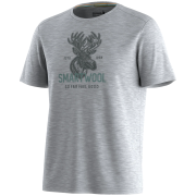T-shirt fonctionnel homme Smartwool Men's Moose Mode Active Short Sleeve Gra gris