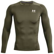 T-shirt fonctionnel homme Under Armour HG Armour Comp LS vert foncé Marine OD Green / / White